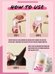 MISSLYN 丰盈蓬松发粉，打造蓬松丰盈秀发，卷发蓬松造型，打造自然蓬松秀发，仿毛皮蓬松秀发，合成纤维蓬松秀发，戏服蓬松秀发，打造自然妆效，清爽不油腻，哑光妆效，增加发量和质感，纯素配方，无动物实验