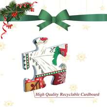 Christmas Decoration Christmas Advent Calendar Puzzle, 24 Grid Creative Christmas Countdown Calendar Puzzle, Suitable As Christmas Gift For Family And Friends - Multicolor - View 9