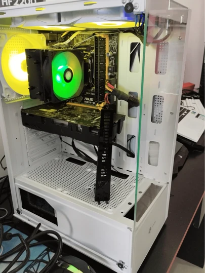 Suporte Placa De Vídeo Vertical Base Apoio Em Acrílico Robusto Resistente Suporta VGA AMD INTEL Placas Pesadas