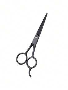 1 pieza Tijeras profesionales pequeñas de 14cm para peluquería, suministros profesionales de peluquería, herramientas de estilo de salón, recortadora de nariz, herramientas de corte y herramientas de barbero - Negro - Ver 2