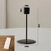 1pc Nordic Style Luxury Standing Retro Metal Candle Holder For Party, Wedding Decor, Romantic Dinner Atmosphere Set, Table Centerpiece