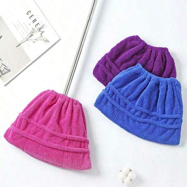 1pc Thickened Absorbent Slouchy Mop & Broom Cover, Dust Sweeper & Mop Cover, Reusable & Washable Cloth For Household Cleaning, Back To School Supplies