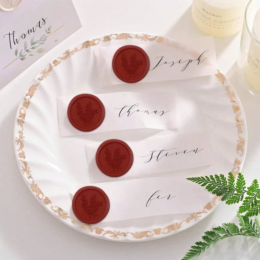 BAOFALI 25pcs Luxury Rosemary SelfAdhesive Wax Seal Stickers Strong