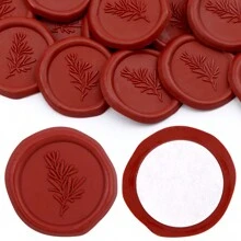 BAOFALI 30 件/50 件迷迭香图案自粘蜡封贴纸适用于礼物婚礼邀请函信封密封