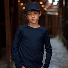 Thermal Children's Shirt, Blouse, Sun Protection, UV Protection, For Boys, 2 To 16 Years Old - Blue - View 2