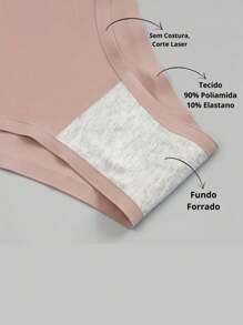 Set Of 4 Seamless Thong Panties - Assorted Colors For Everyday Use - Nhiều màu - Xem 3