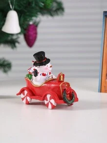 1 件圣诞树脂创意微景观圣诞老人、雪人、飞机家居装饰、节日派对桌上装饰品、万圣节、万圣节装饰 - 彩色 - 查看 16