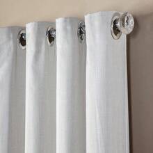 4.00 X 2.80 Voil Flame Curtain With Blackout Lining Various Colors - Xám - Xem 3