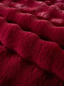 1pc Plush Soft Sofa Cushion Pad, Thickened Winter Warm All Season Non-Slip Sofa Cover Slipcover, Dustproof Washable Furniture Protector For Living Room, Bedroom, Office, L-Shaped Sofa - Burgundy - View 10