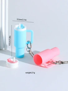 10/8/5/3/2pcs Mini Water Bottle Keychain - Street Style, Multiple Colors, Can Be Used For Keychain Accessory Charms, Wallet Charms, Cups, Wallet Accessories, Mini Water Bottle Keychain, Mini Cup Keychain, Key Ring Or Lip Balm, Cute Water Bottle Keychain, Plastic Material, A Good Gift For The Opening Season