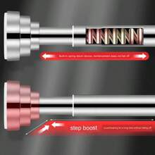 1pc Tension Rod, Extendable And Adjustable Pole With Plastic Base & Stainless Steel Pipe, Suitable For Wardrobe, Curtain, Shower Curtain, Home Organizer, Bathroom Accessories Decorations Decor Festival Decor Room Decor Home Decor Decor Bedroom Decor Decor, Room Decor, Decorations, Decorations, Decor, Decor, Decor, Decor, Storage, Organizerbedroom,Organizer,Organiser,Home Storage,White T Shirt Women,Black Pants Women,Ladies Winter Clothes,Dress,Winter Clothes For Ladies,Elegant Woman Dresses,White Shirt For Ladies,Long Sleeve,White Jumpsuit For Women,Spring Dresses For Women,Spring Outfits For Women,Spring,Spring Clothes,Minimalist,Summer Tops