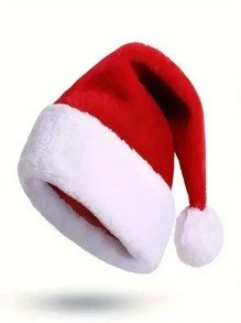 Red Velvet Santa Claus Hat 40 Cm Christmas Merry Christmas Decoration Classic Red Comfort Christmas Hat - 紅色 - 查看 5