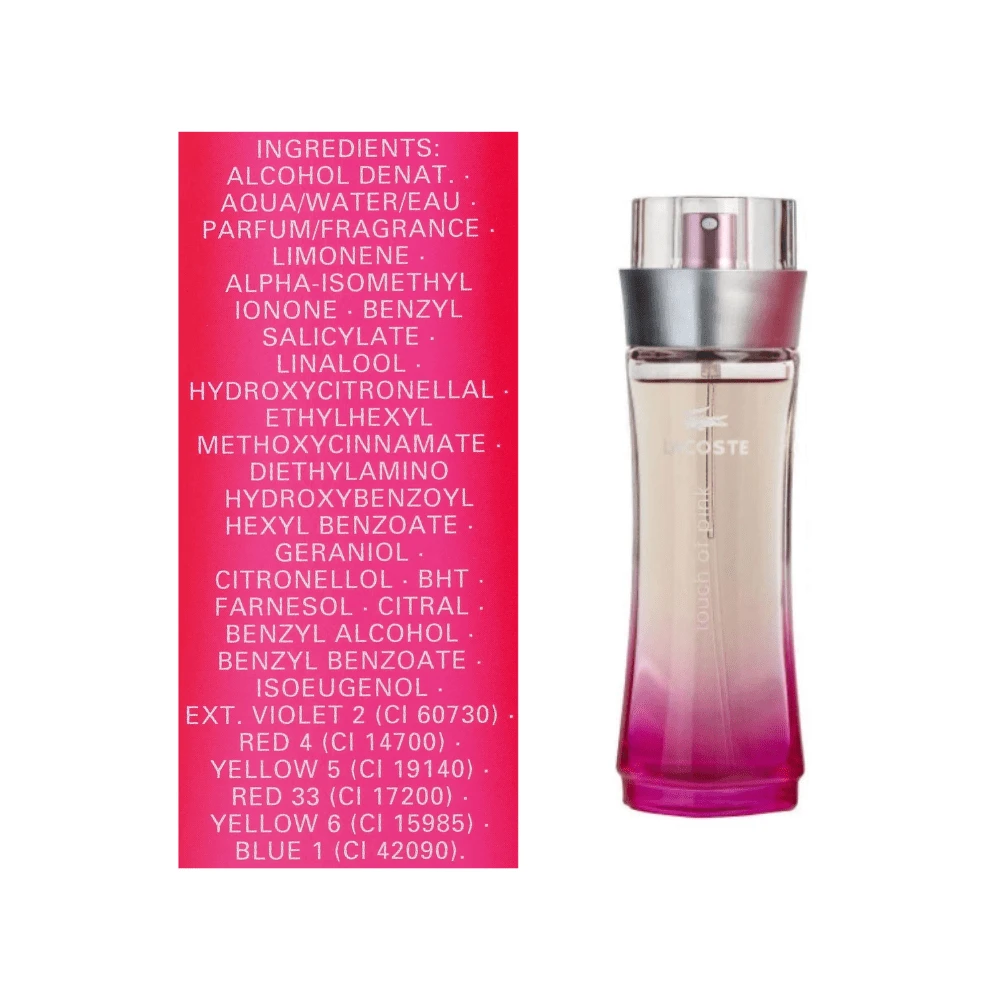Lacoste Lacoste Touch Of Pink 3.0 Oz EDT By Lacoste Perfume For Women