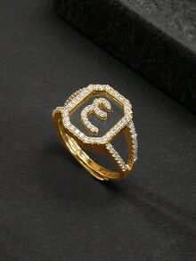 1 Chiếc Nhẫn Chữ Cái Ả Rập Dành Cho Nam Doanh Nhân Phù Hợp Để Đi Làm Việc - Nhiều màu - Xem 36