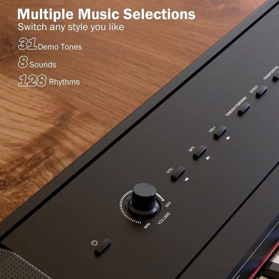 88 Key Digital Piano Keyboard With Semi Weighted Keys,FullSize