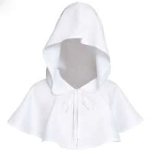 1條帶兜帽的死神中世紀披風,成人尺寸,黑色披風哥特式cosplay服飾,萬聖節裝扮披肩帽子,適合魔鬼,吸血鬼和精靈服裝,cosplay,表演,道具等 - 黑色 - 查看 10