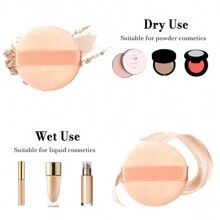 1/4/12个装粉扑，直径2.36英寸，天鹅绒圆形蓬松粉扑，适用于散粉、粉底、化妆、平价、房间装饰、梳妆台、旅行、卧室、化妆配件、粉扑、美妆蛋、粉扑、化妆海绵、平价、圣诞礼物、化妆品、化妆工具、便宜好物、礼物、女士礼物、圣诞礼物