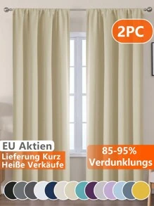 VEHEDE Set da 2 pezzi di tende termoisolanti, termoregolanti e protettive dal sole di colore grigio scuro, lunghezza 175 cm per la camera da letto e tende oscuranti perforate per il soggiorno - Dunkelgrau - Visualizzare 12
