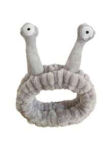 1pc Korean Cartoon Snail Design Cute Plush Hair Band, Funny Hairpiece For Washing Face Headband Turban Headband Sweatband, Hairband Fall Winter Hair Accessories For Women For Vacation Outfits Woman Elegant Scarf Women Bandanas Soft Headwrap - Funny Face Wash Headband - View 14