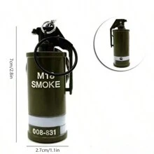 1 mô hình lựu đạn - Mô hình lựu đạn khói - Mô hình lựu đạn chớp nhoáng - Mô hình kim loại hoàn toàn - Mô hình vũ khí anime - Trang trí - Đạo cụ cosplay - Đạo cụ phim - Quà tặng ngày lễ - Quà tặng sinh nhật - Quà tặng giáng sinh - Quà tặng hoàn hảo - Đồ chơi - Nhiều màu - Xem 9