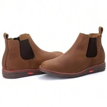 Men's Rustic Leather Boots: Comfort And Style - Màu nâu  Mocha - Xem 2