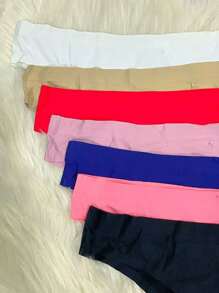 Set Of 4 Seamless Thong Panties - Assorted Colors For Everyday Use - Nhiều màu - Xem 9
