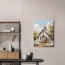 Rustic Wooden Framed Artwork: Vintage Farmhouse Poster - Suitable For Family Office, Bathroom, Living Room, Bedroom, And Dining Room