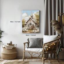 Rustic Wooden Framed Artwork: Vintage Farmhouse Poster - Suitable For Family Office, Bathroom, Living Room, Bedroom, And Dining Room
