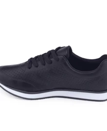 Via Marte Women's Casual Micro-Hole Sneakers - màu đen - Xem 2
