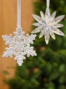 9 pezzi Decorazioni romantiche trasparenti da appendere, decorazioni per festival, pendenti in acrilico, decorazioni da appendere al soffitto per San Valentino, compleanni, decorazioni natalizie per la casa, decorazioni per la stanza, decorazioni natalizie invernali, regali di Natale, decorazioni natalizie