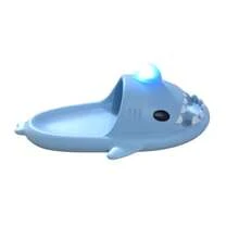Chanclas Sandalias de Tiburón con aleta de luz led sandalias mujer, sandalias tiburón con accesorios - Celeste - Ver 3