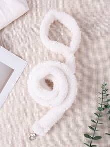 2件套宠物秋冬季毛绒牵引绳秋冬季柔软舒适毛绒衣服胸背带宠物保暖用品 - 彩色 - 查看 9