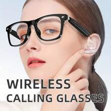 SENBONO Smart Touch Wireless Glasses - Wearable Technology With Touch Pad Control, Hi-Fi Sound, Built-In Mic, USB Rechargeable, Wireless Connectivity For Music Decoration Glasses Calls & Outdoor Activities - Perfect Gift For Women Glasses Accessories For Women - Black - View 6