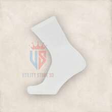 Kit 24 Pairs Of White Mid-Calf Socks With Unisex Cotton - 白色 - 查看 3