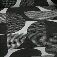 1pc Semi-Circle Geometric Pattern Sofa/Bed Cover, Stretchy Polyester Fabric Slipcover, Suitable For Armless Sofa, All Season Use