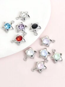 10 chiếc vòng cổ hợp kim hình ngôi sao năm cánh đính đá nhiều màu sắc ngọt ngào và mát mẻ, vòng cổ vòng tay hoa tai phụ kiện tóc trâm cài điện thoại, mặt dây chuyền hợp kim hình ngôi sao năm cánh tự làm, phụ kiện trang sức đa năng và dễ sử dụng - Quà tặng hoàn hảo cho người yêu và bạn bè - ngôi sao năm cánh - Xem 26