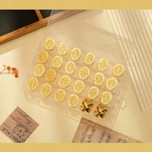 1 Pc Wax Sealing Stamp Head Special Shape Retro Cute Girl DIY Birthday Card Gift Creative Accessories Back To School,Back To School,School Supplies - Yellow - View 35