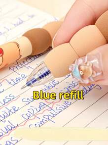 1pc/4pcs/8pcs Wipetable Capybara Creative Press, (A Box Of 4) Exam Brush Questions Special, Highly Attractive Gel Pen Random Style Random Color, Refill Blue Pen, Highly Attractive Creative Student Stationery Pen, Detachable, Office Signature Supplies, Gifts For Family, Friends, Colleagues School Supplies, Teacher Stationery, Boy Gifts, Girls Gifts, Suitable For Graduation Season, Eid Al-Adha, Independence Day, School Season,Back To School