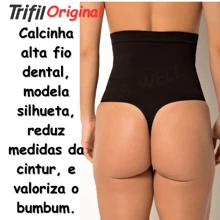 Trifil High-Waisted Shaping Thong Panties Enhance The Butt 5559 - 黑色 - 查看 4