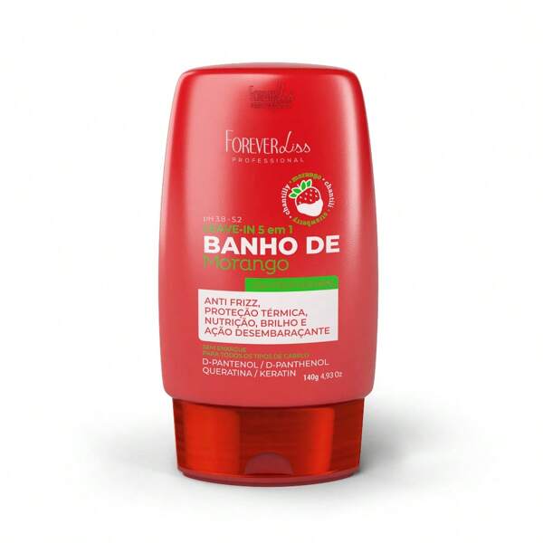FOREVER LISS Leave-In Banho De Verniz Morango Forever Liss 140G