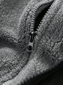 Áo khoác nam thời trang đường phố phong cách Avant-Garde dày dặn, ấm áp, có mũ trùm đầu, 2 trong 1, mùa đông, giữ ấm, thoáng khí. - màu đen - Xem 6