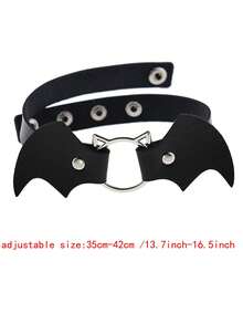 1 Peça Colar Fashion Anime Exposição Cosplay Choker Coração Doce Legal para Mulheres Harajuku Gothic Halloween Jóias de Couro