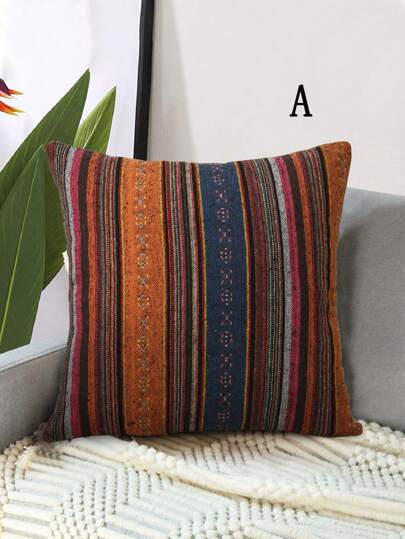 1 Vỏ gối trang trí phong cách Boho, 18in*18in, Vỏ gối trang trí nhà dệt hiện đại (Không bao gồm ruột gối), Dùng cho ghế sofa, phòng khách, phòng ngủ