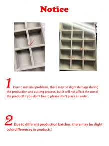 9pcs Fashion Ring Box Earring Jewelry Storage Box (Dustproof Without Cover), Minimalist Jewelry Display Tray, Home Use, Back To School Gift - Grey - View 8