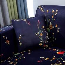 1 Piece Modern Print/Solid Color Stretch Sofa Seat Cover,  Modern Style Non-Slip Sofa Cover, Living Room L-Shaped Sofa Or 1/2/3/4 Seat Sofa Protector, Universal For All Seasons, Furniture Protector, Suitable For Bedroom And Living Room, Home Decoration - Tiếng chim hót và hoa - Xem 3