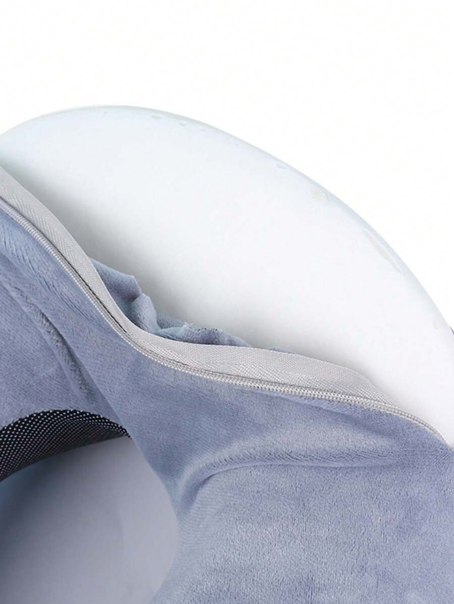 Removable UShape Neck Pillow, Memory Foam Neck Support Pillow For