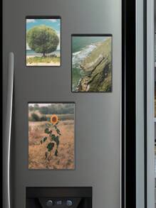 1pc Transparent Multi-Size Photo Magnetic Frame, Photo Magnetic Bag Photo Storage Bag, Transparent Magnetic Photo Frame, Fridge Magnetic Photo Frame