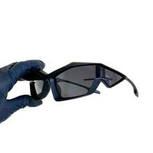 Cyberpunk Future Futuristic Sunglasses Men/Women European And American Personality Glasses, UV Protection, Fashion - màu đen - Xem 2