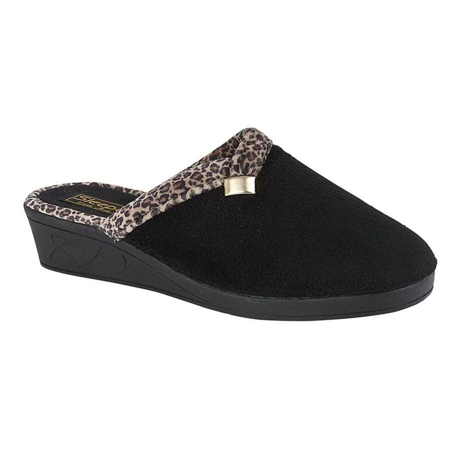 Sleepers Womens/Ladies Jackie Slippers (Black) - Black - View 1