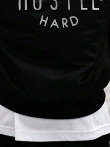 Men's Letter Print Casual Rave Baseball Jacket, Zipper Up Long Sleeve Outerwear, For Spring And Autumn